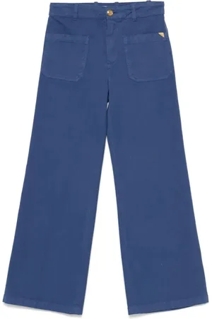 Chloé Broeken, Dames, Blauw, M, Blauwe Wijde Pijp Broek