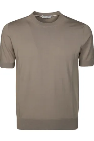 Paolo Pecora Truien, Heren, Bruin, M, Katoen, Katoenen GC Shirt