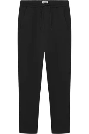 Les Deux Broeken, Heren, Zwart, W31, Zwarte Tapered Trekkoordbroek
