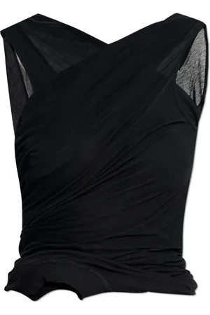 Rick Owens Tops, Dames, Zwart, XS, Katoen, Top Hopllywood