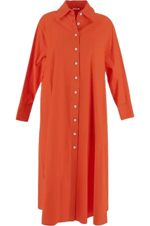Malo Kleedjes, Dames, Oranje, S, Damesmode Jurk