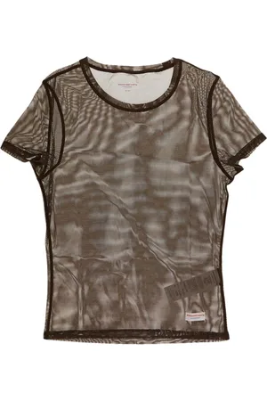 Alexander Wang Tops, Dames, Bruin, L, Damesmode T-shirt