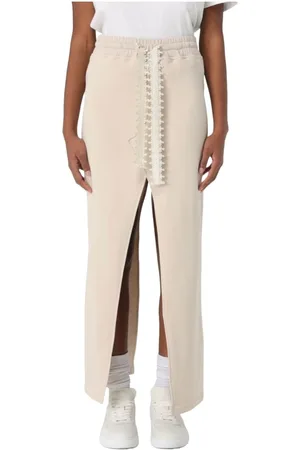 Dondup Rokken, Dames, , XS, Katoen, Katoenen sweatrok met elastische taille