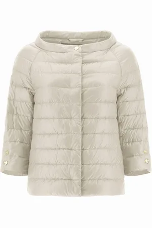 HERNO Jassen, Dames, , M, Katoen, Champagne Gewatteerde Jas