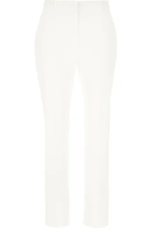 Max Mara Broeken, Dames, Wit, S, Stijlvolle Broeken voor Vrouwen