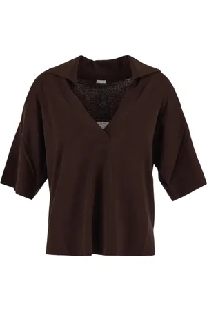 Malo Tops, Dames, Bruin, S, Katoen, Katoenen Polo Shirt