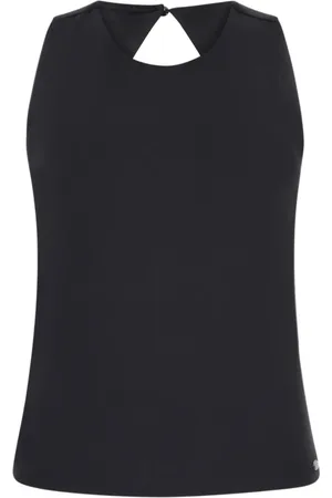 Guess Tops, Dames, Zwart, L, Open Back Stretch Top