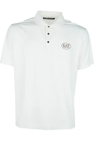 EA7 Tops, Heren, Wit, XL, Klassiek Poloshirt voor Heren