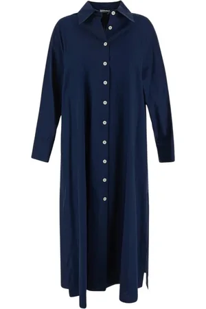 Malo Kleedjes, Dames, Blauw, S, Damesmode Jurk