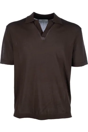 CRUNA Tops, Heren, Bruin, L, Klassiek Polo Shirt voor Mannen