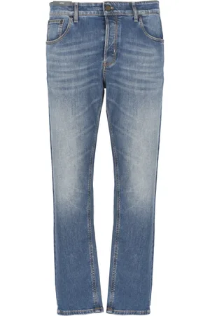 PT Torino Jeans, Heren, Blauw, W32, Katoen, Blauwe Denim Katoenen Jeans voor Man