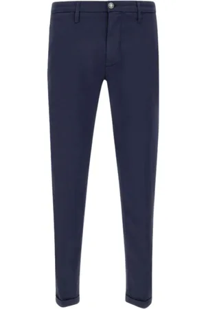 RE-HASH Broeken, Heren, Blauw, W40, Katoen, Katoenen Broek