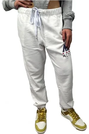 Autry Broeken, Dames, Wit, M, Katoen, Katoenen Pantalone