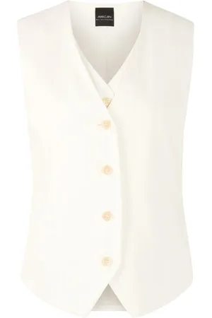 Marc Cain Jassen, Dames, Wit, 2Xl, Off Vest Damesmode
