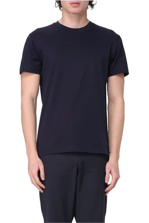 Manuel Ritz Tops, Heren, Blauw, M, Katoen, Katoenen ronde hals geborduurd logo t-shirt