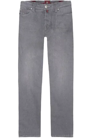sartoria tramarossa Jeans, Heren, Grijs, W34, Katoen, Grijze Katoenen Heren Jeans
