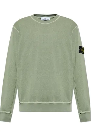 Stone Island Sweatshirts & Hoodies, Heren, Groen, M, Katoen, Sweatshirts & Hoodies