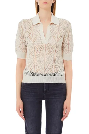 Liu Jo Truien, Dames, , S, Korte Mouw Gesloten Hals T-Shirt