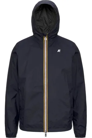 K-Way Jassen, Heren, Blauw, M, Nylon, Blauwe Jas voor Mannen