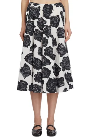 Marni Rokken, Dames, Wit, S, Katoen, Katoenen lange rok