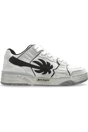 Palm Angels Schoenen, Heren, Grijs, 43 EU, Leer, Sportschoenen Venice Worn Out