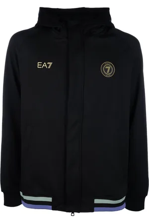 EA7 Jassen, Heren, Zwart, L, Stijlvolle Jassen voor Mannen