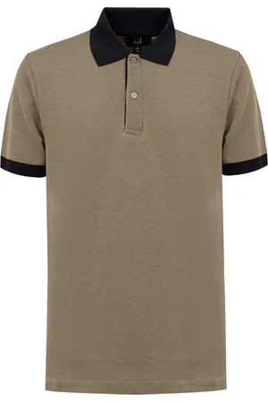 Dunhill Tops, Heren, Groen, M, Katoen, Groen Piqué Polo Shirt
