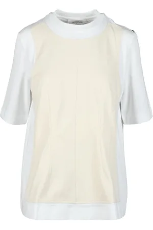 Sportmax Tops, Dames, Veelkleurig, L, Katoen, Katoenen T-shirt voor sportieve look
