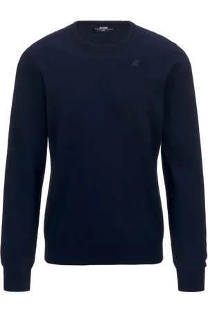 K-Way Truien, Heren, Blauw, S, Katoen, Elegante blauwe katoenen trui