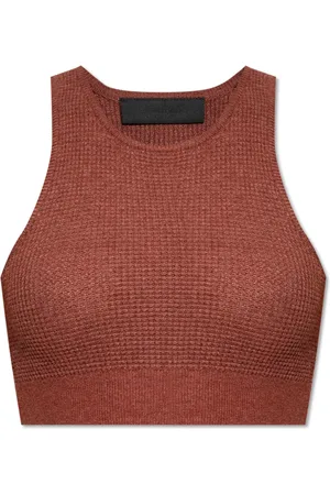 FEAR OF GOD Tops, Dames, Roze, XS, Polyester, Ribgebreide Top