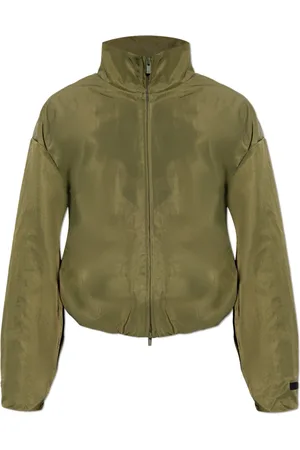 FEAR OF GOD Jassen, Dames, Groen, XL, Nylon, Jas met opstaande kraag