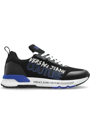 VERSACE Schoenen, Heren, Zwart, 42 EU, Sportschoenen met logo