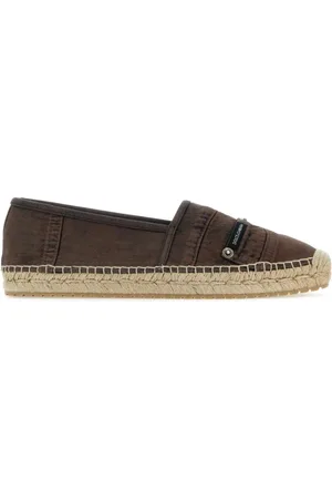 Dolce & Gabbana Schoenen, Heren, Bruin, 42 EU, Katoen, Stijlvolle Espadrilles voor Mannen en Vrouwen