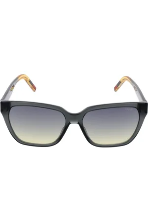 HUGO BOSS Accessoires, Dames, Grijs, ONE Size, Cat Eye Grijze Zonnebril Vrouwen