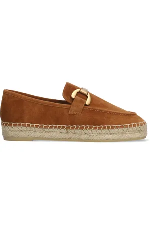 Bibi Lou Schoenen, Dames, Bruin, 40 EU, Leer, Bruin leren zomer mocassin schoenen