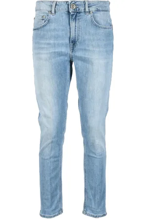 Dondup Jeans, Dames, Blauw, W28, Katoen, Slim-fit Jeans