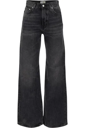 haikure Jeans, Dames, Zwart, W26, Katoen, Wijde Zak Jeans
