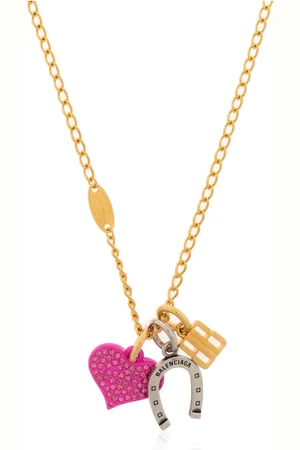 Balenciaga Accessoires, unisex, Geel, ONE Size, Ketting met bedeltjes