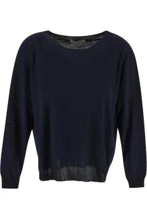 GENTRYPORTOFINO Truien, Dames, Blauw, M, Dames Gebreide Mode