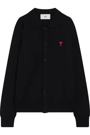 Ami Truien, Heren, Blauw, S, Wol, Korte Cardigan Trui