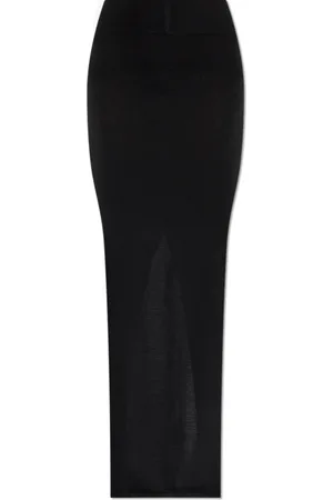 Rick Owens Rokken, Dames, Zwart, S, Wol, Rok Pilaar