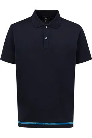 Dunhill Tops, Heren, Blauw, L, Katoen, Navy Blauw Katoenen Poloshirt
