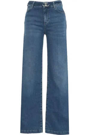 Liu Jo Jeans, Dames, Blauw, W30, Katoen, Blauwe Bottom Up Broek
