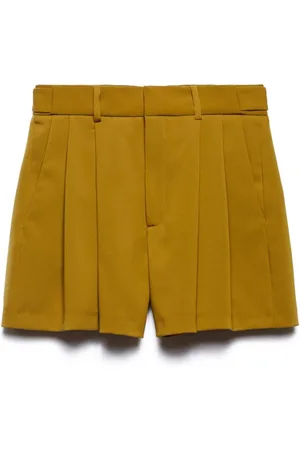 ANIYE BY Korte broeken, Dames, Groen, XS, Polyester, Bella shorts van stretchstof met zakken