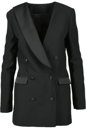 Costume National Jassen, Dames, Zwart, M, Polyester, Moderne Nationale Jas Polyester