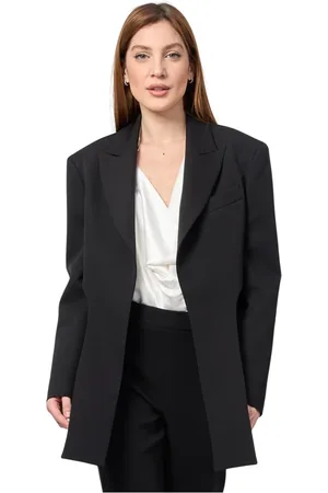 GAËLLE Jassen, Dames, Zwart, L, Polyester, Zwarte jassen met korte voorkant