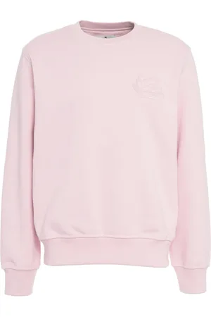 Etro Sweatshirts & Hoodies, Heren, Roze, M, Katoen, Sweatshirt met geborduurd logo