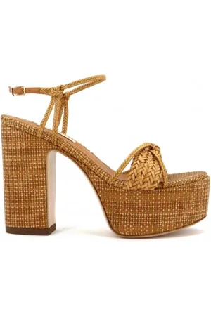 Casadei Schoenen, Dames, Bruin, 36 EU, Leer, Lux Hanoi leren sandalen met Bio