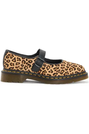 Dr. Martens Schoenen, Dames, Bruin, 38 EU, Animalier Mary Jane Platte Schoenen