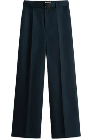 Woolrich Broeken, Dames, Blauw, W29, Viscose broek